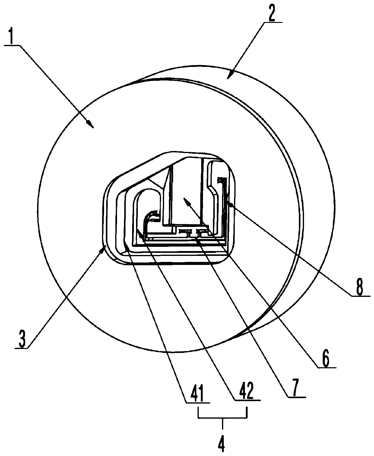 Sectional material self-bending forming extrusion die