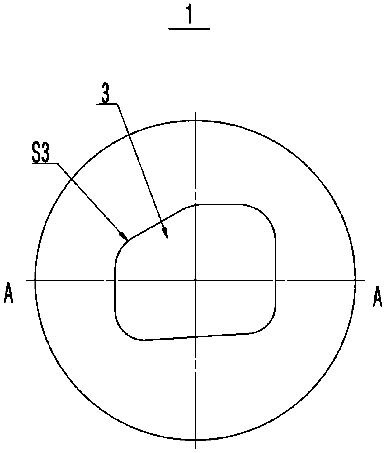 Sectional material self-bending forming extrusion die