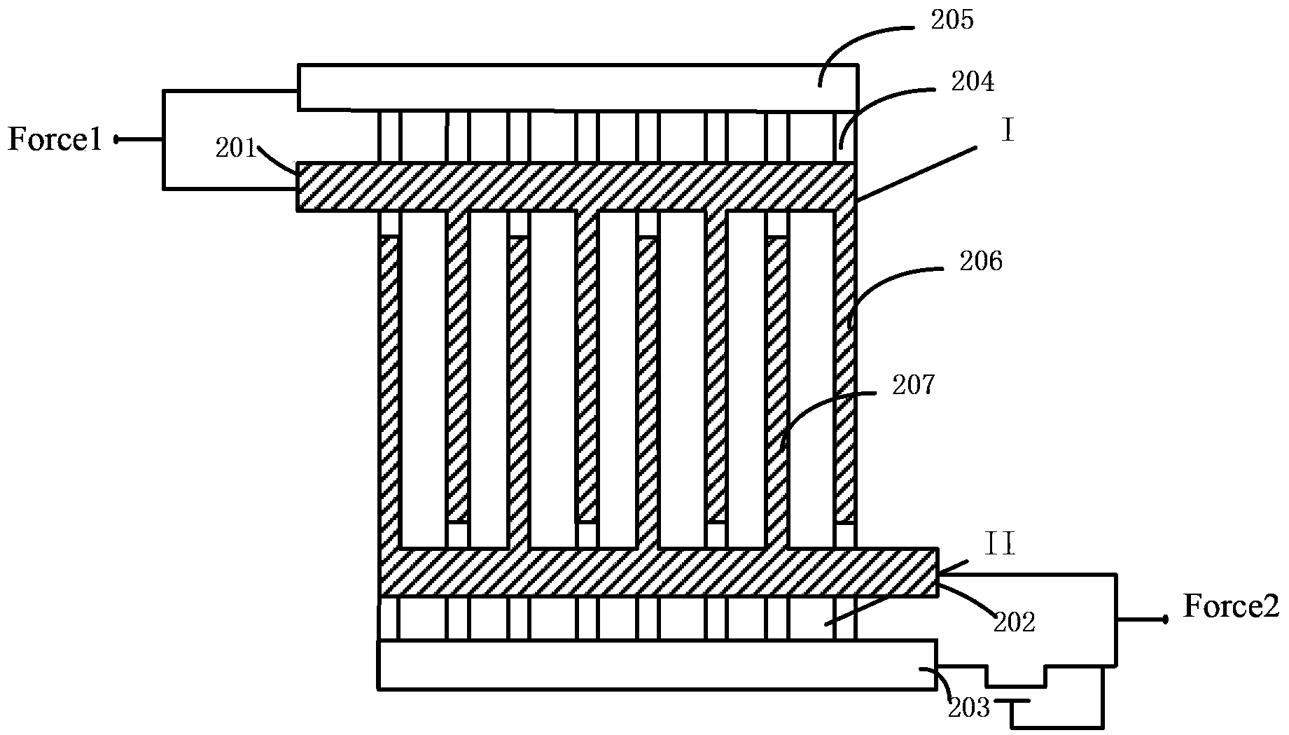 Test structure and test method of time dependent dielectric breakdown