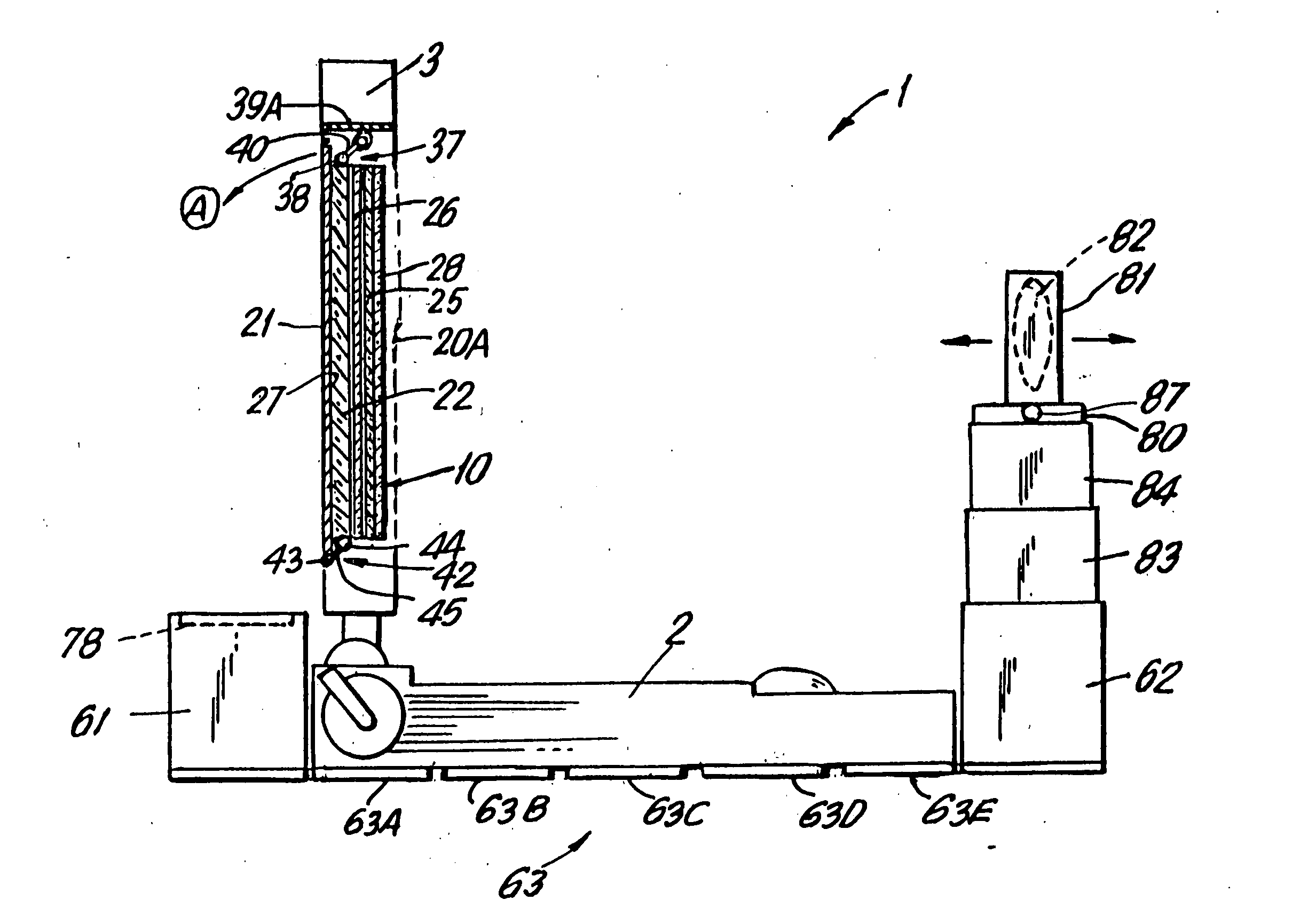 Backlighting construction for use in computer-based display systems having direct and projection viewing modes of operation