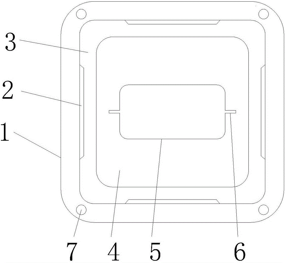 A high-frequency valve circuit board positioning tool