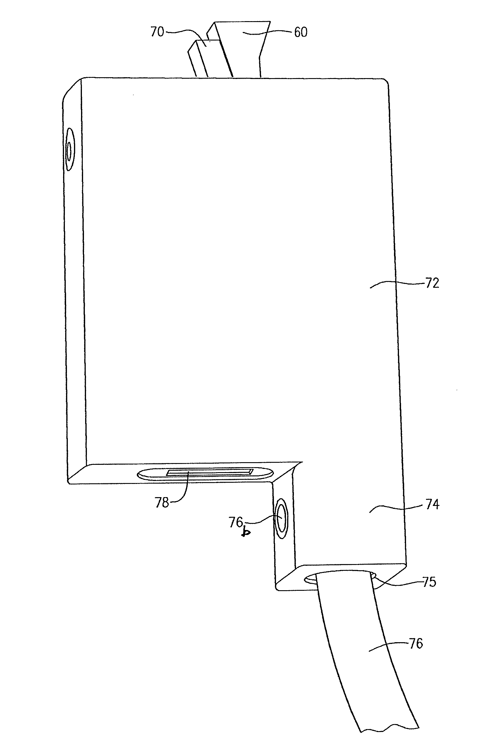 Computer security lock for trapezoidal security slot