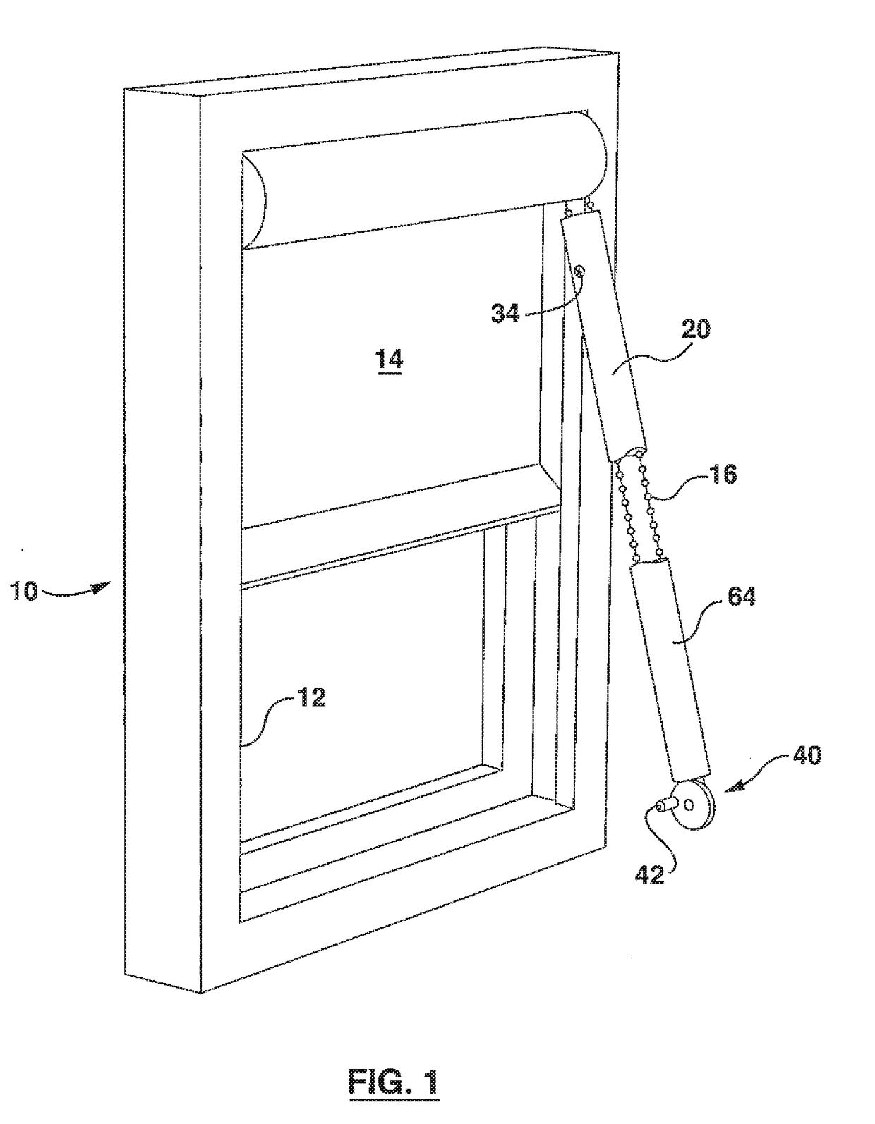 Enclosed blind control