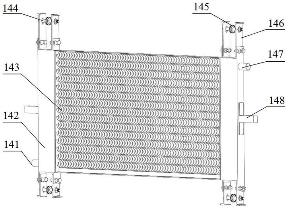 Self-cleaning waste gas waste heat recovery device