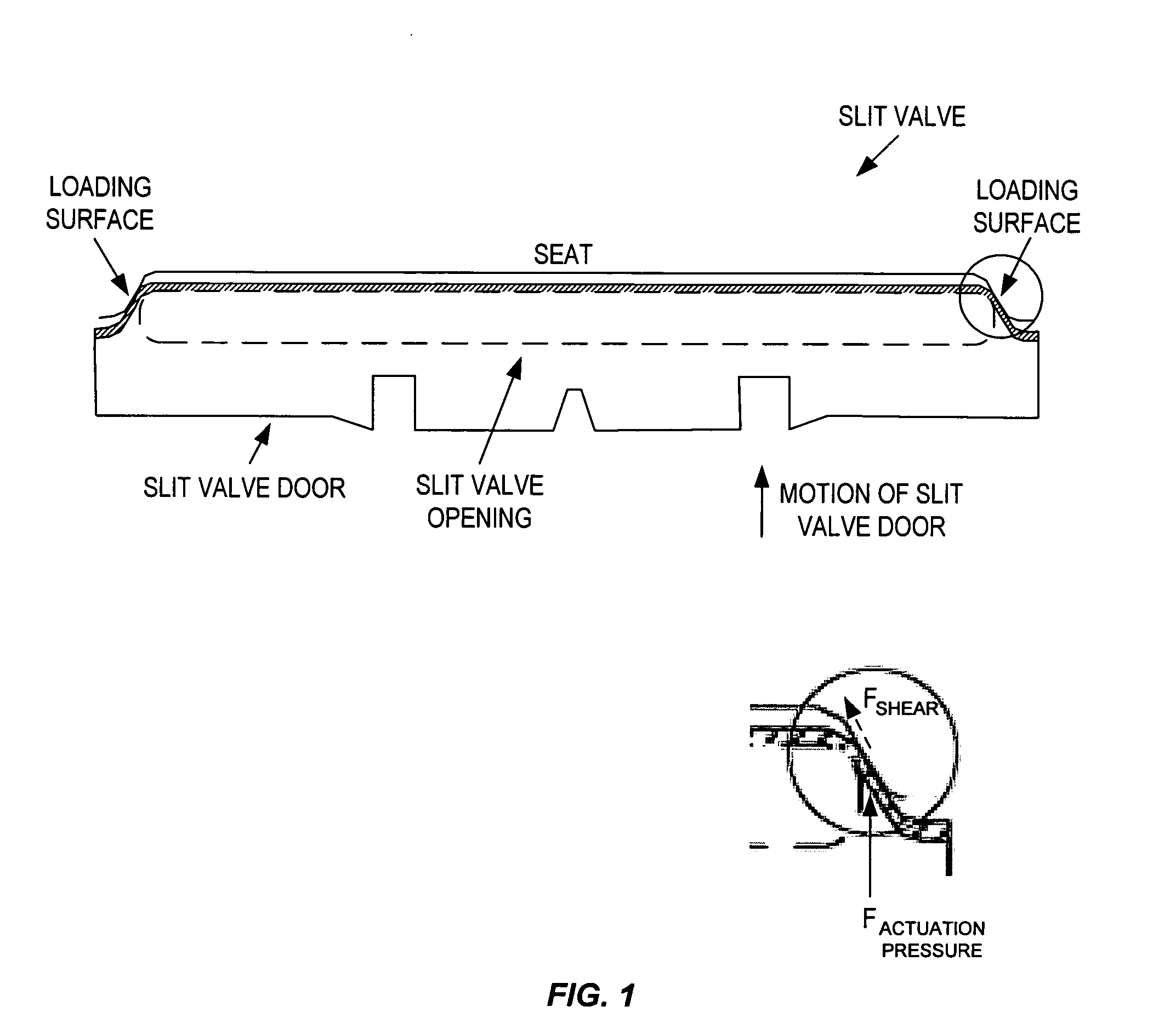 Uniformly compressed process chamber gate seal for semiconductor processing chamber