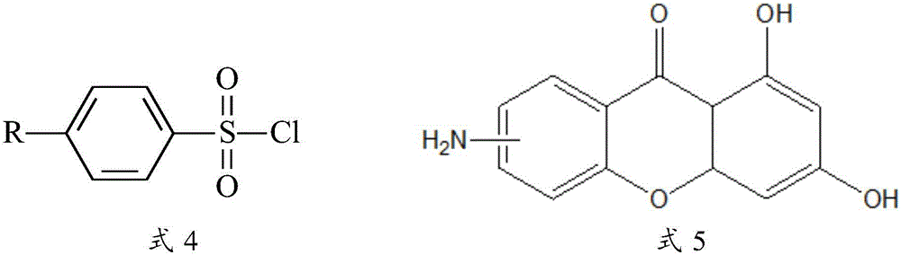 Xanthone sulfonamide derivative as well as preparation method and application thereof