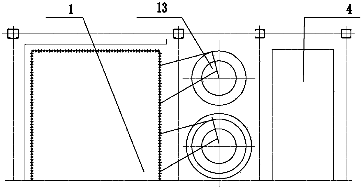 Natural circulation type hot water boiler structure