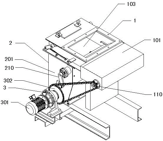 Flap unloading type air lock controllable unloading machine