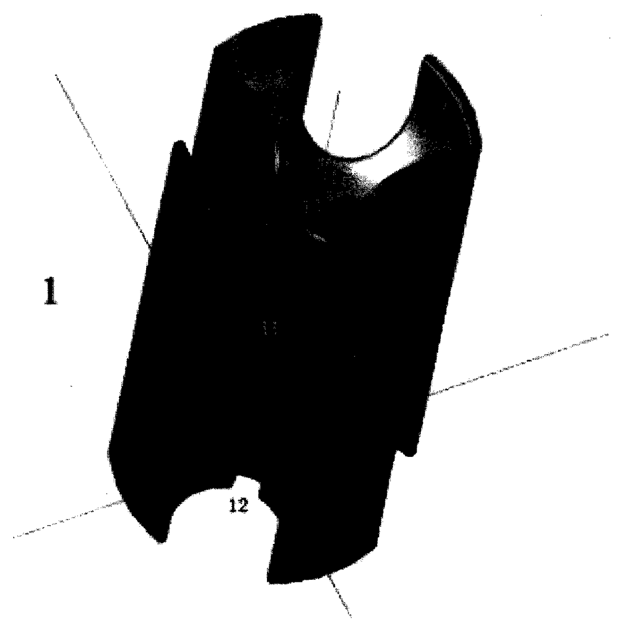 Ligament fixation system comprising suspensory steel plate and absorbable implant