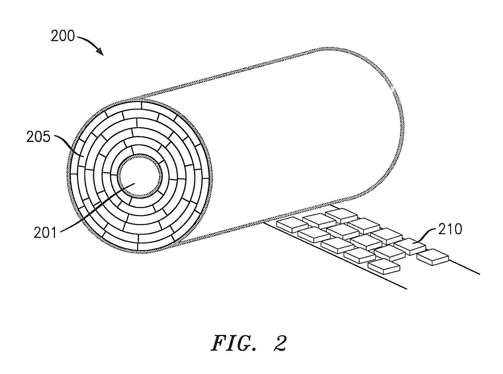 Structured dielectric for coaxial cable