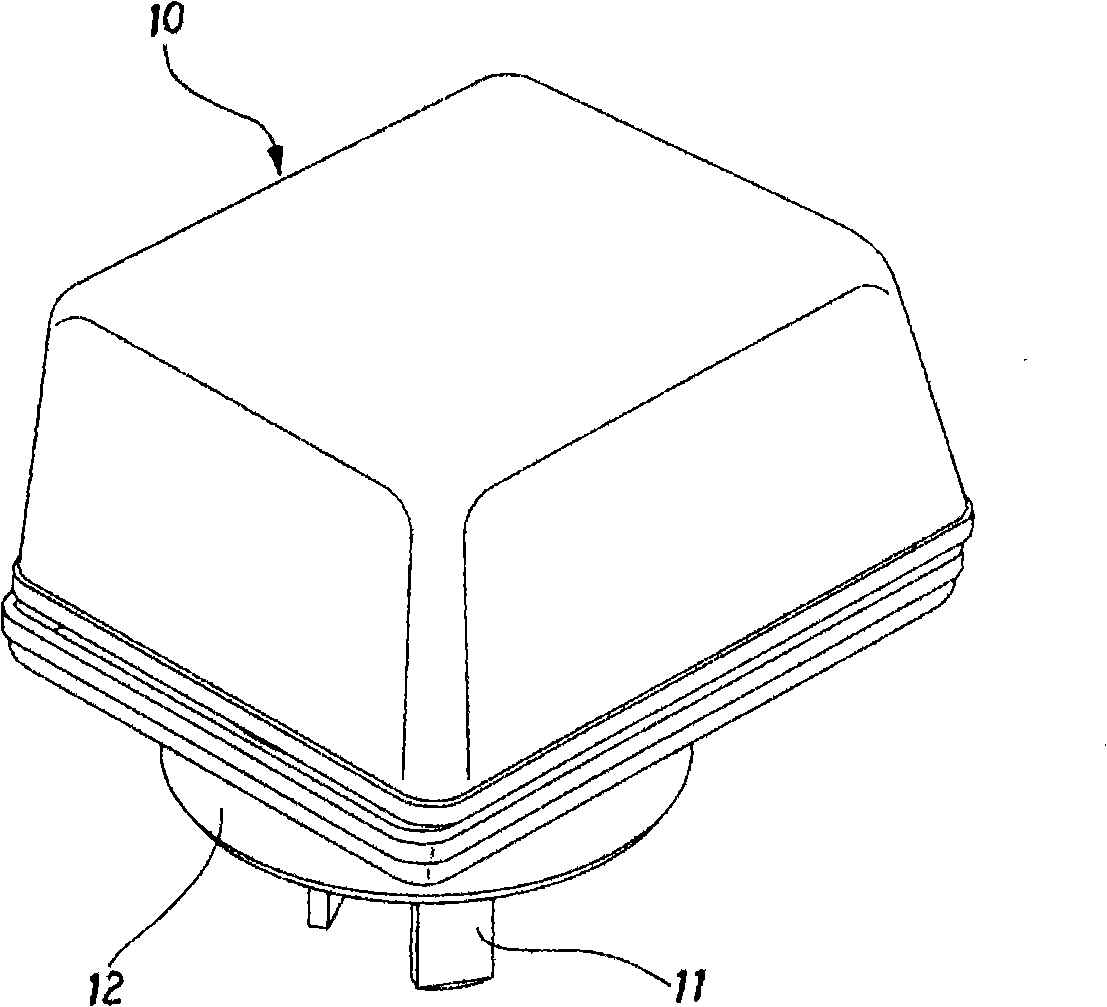 Power supply inserted terminal with wave-projecting protection function