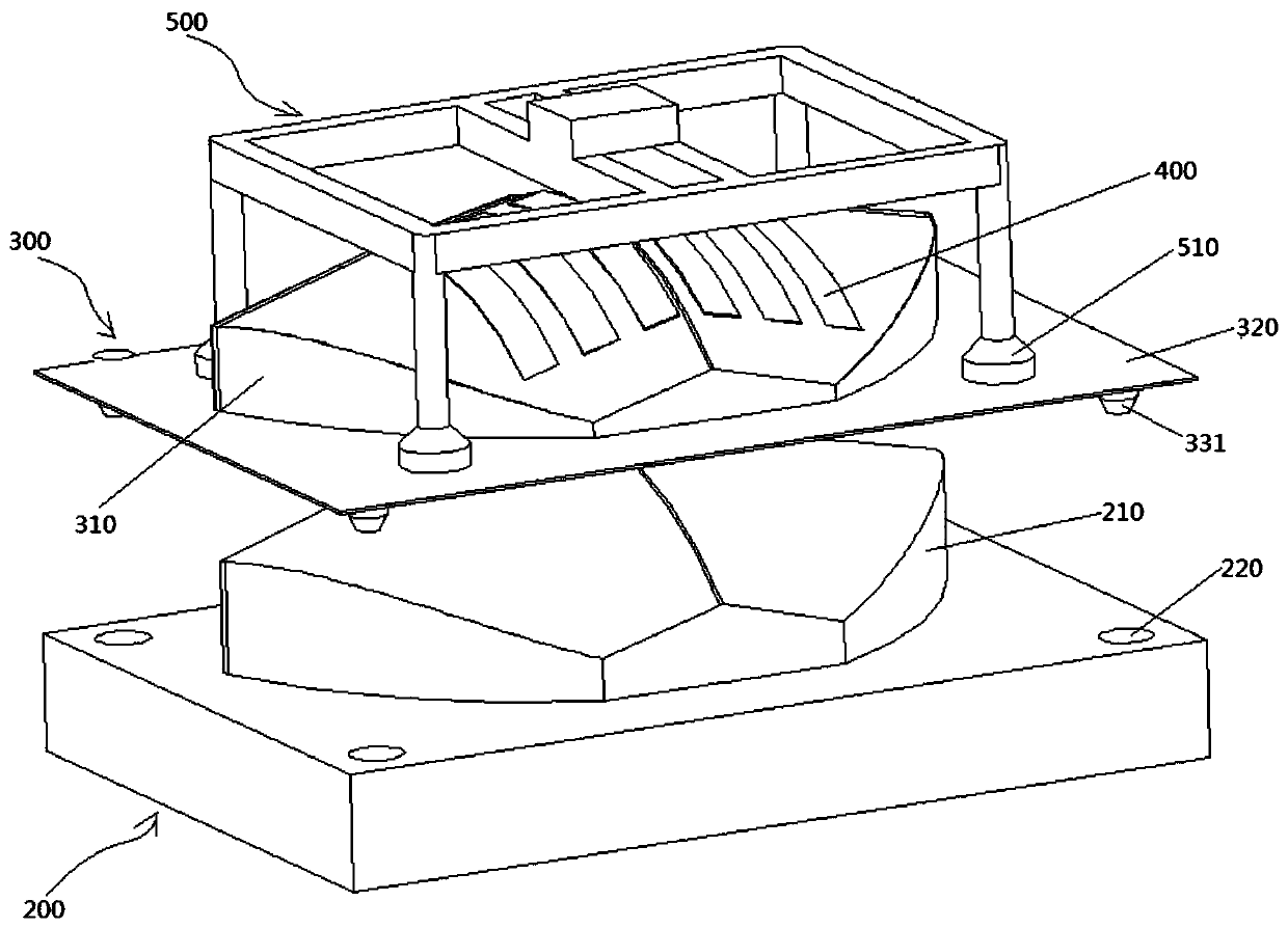 Transferable prepreg thin-shell mold, mold system and application method thereof