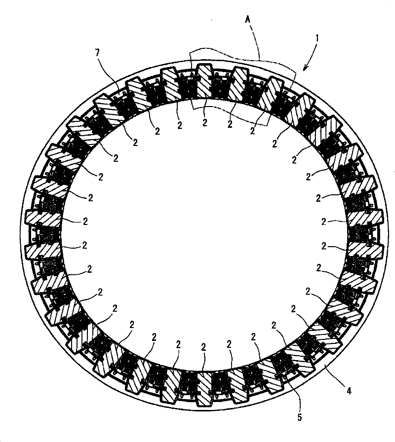 Wiring parts for automotive rotating electrical machines