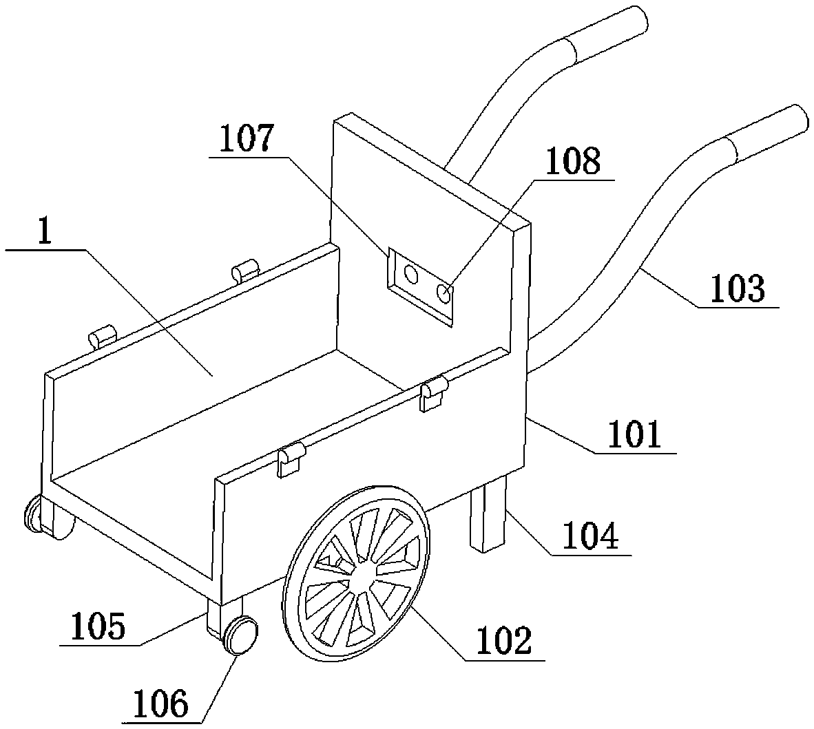 Aerated block carrying device for constructional engineering construction