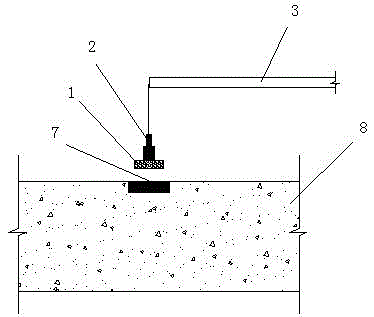 Tunnel structure damage identification device based on vibration response test