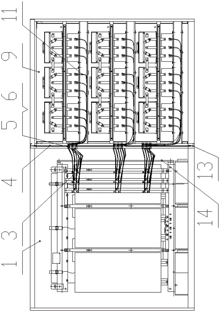 A cabinet connection device for electrical equipment