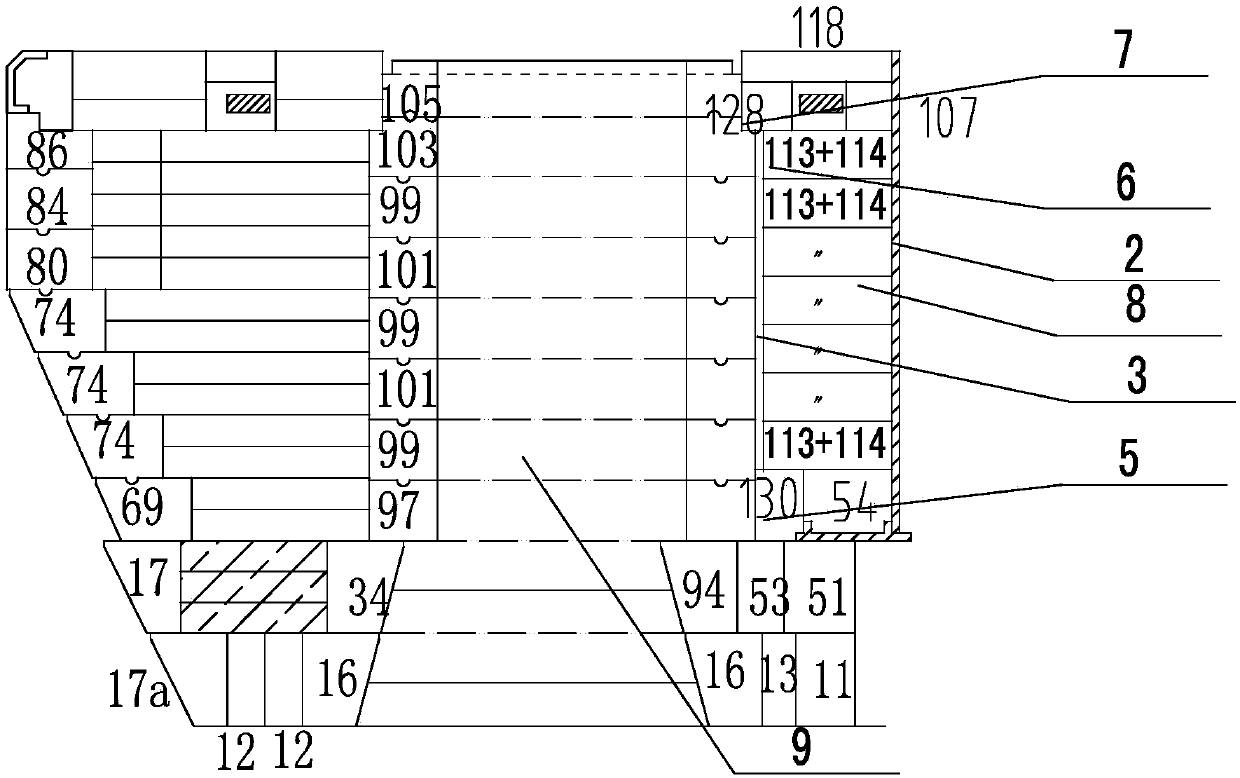 Maintenance method for smoking of small oven ends of 7.63m coke oven