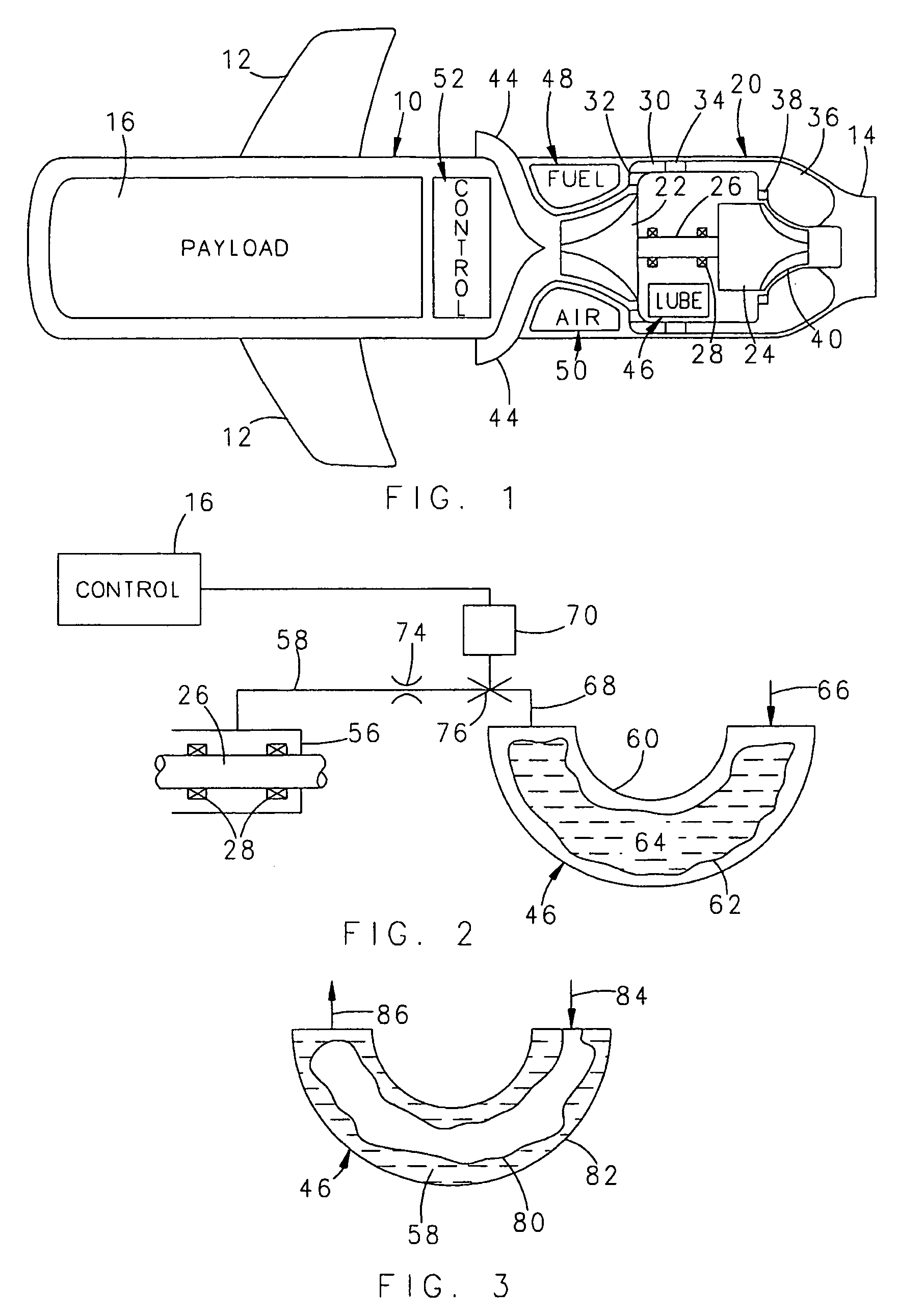 Turbojet engine lubrication system