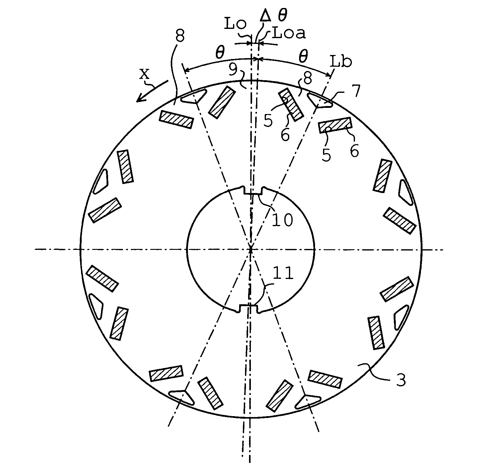 Rotor for reluctance type rotating machine