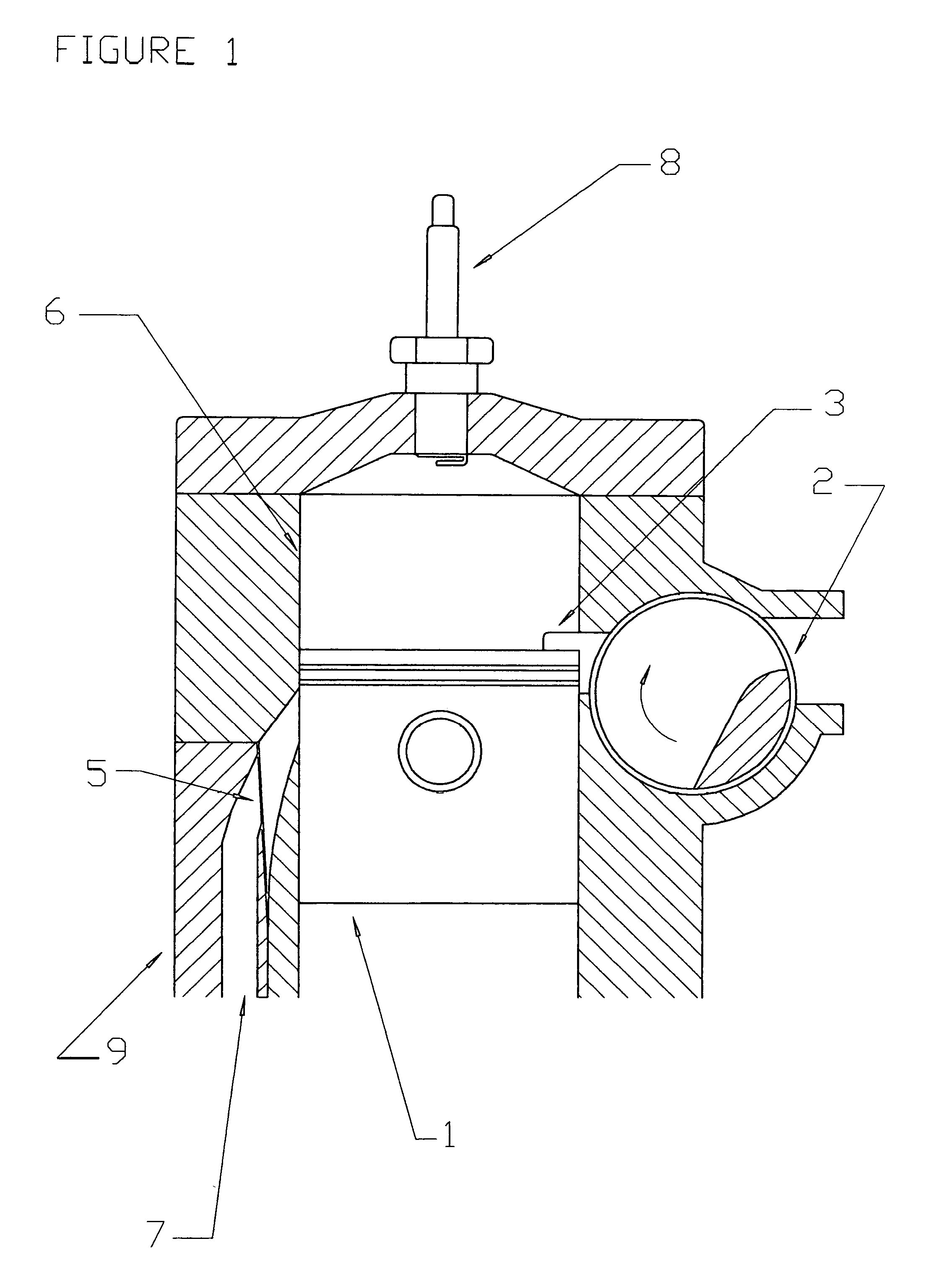 Controlled auto-ignition two-stroke engine