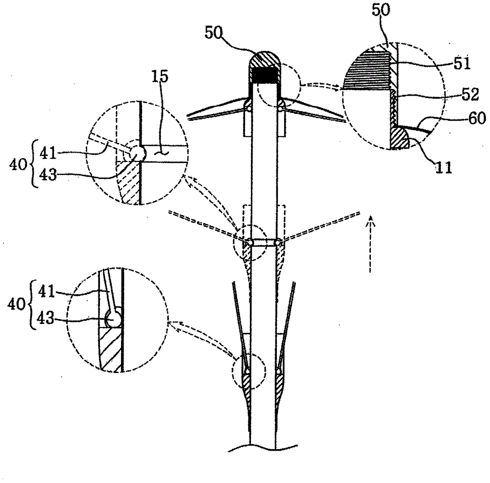 An umbrella that combines simple structure and does not rust for long-term use