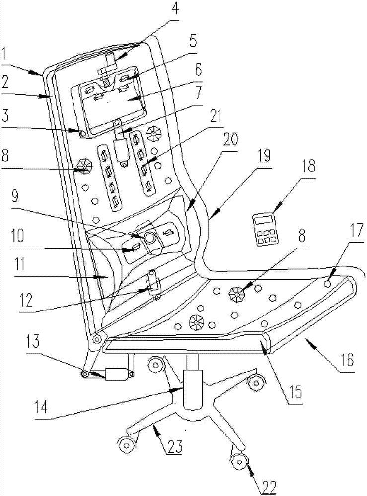 Intelligent adjustable chair