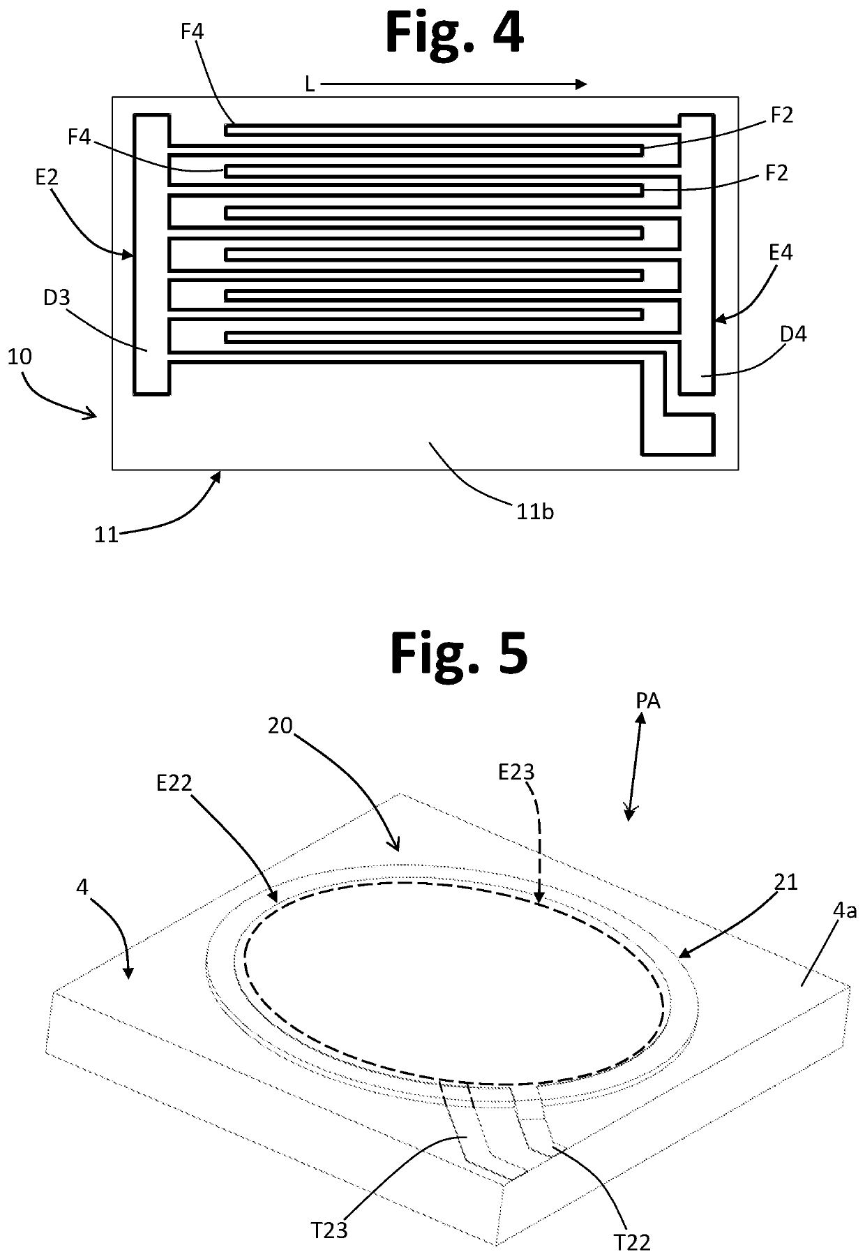 Mechanical-stress sensor and manufacturing method