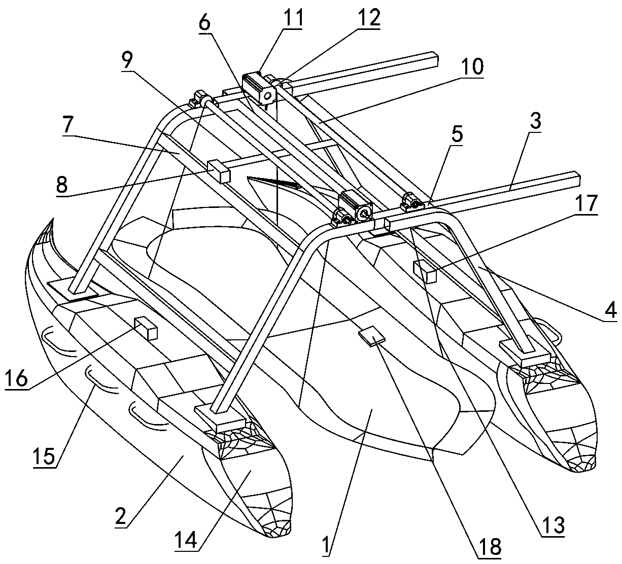 Sea rescuing and salvaging device and rescuing method thereof