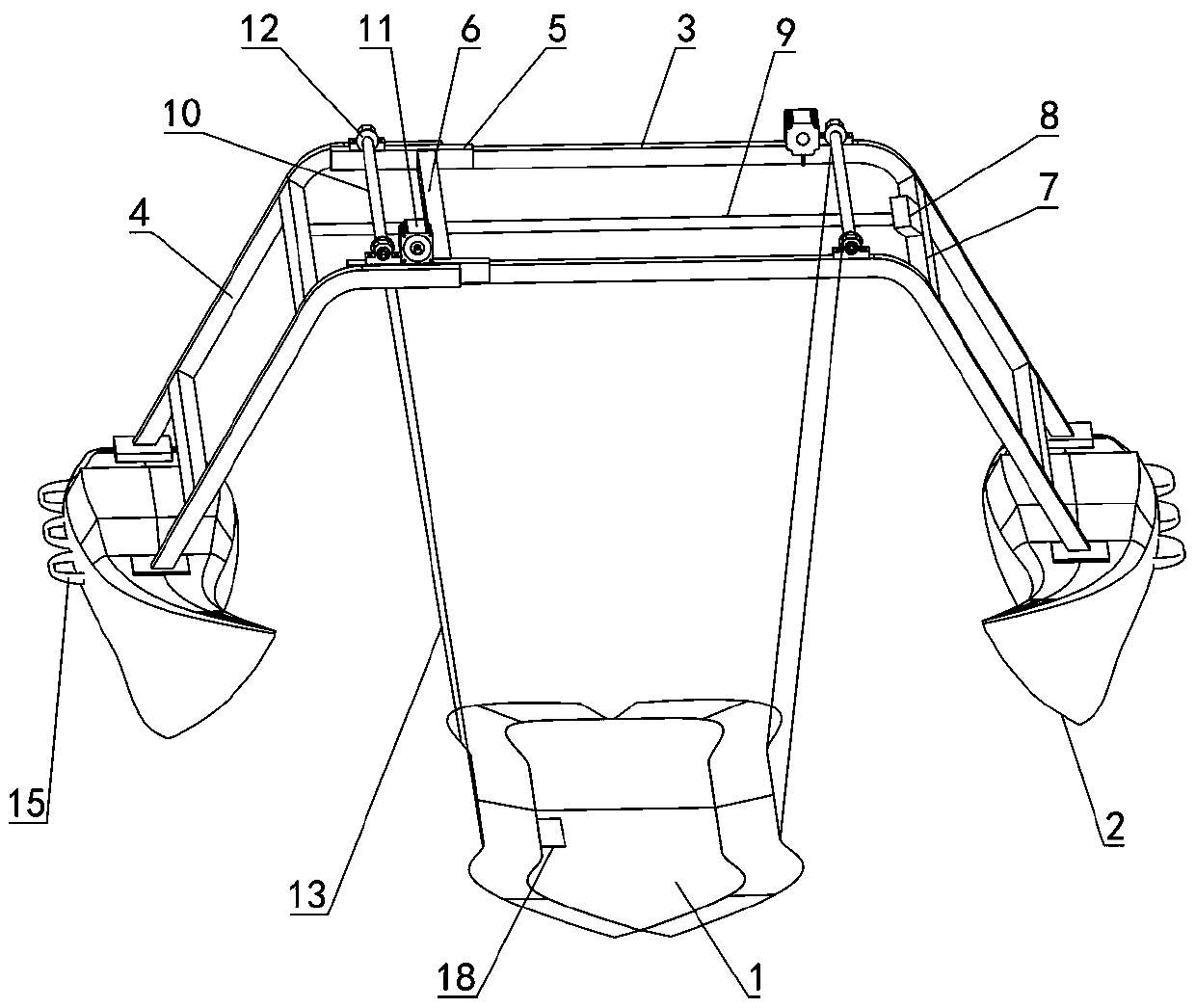 Sea rescuing and salvaging device and rescuing method thereof