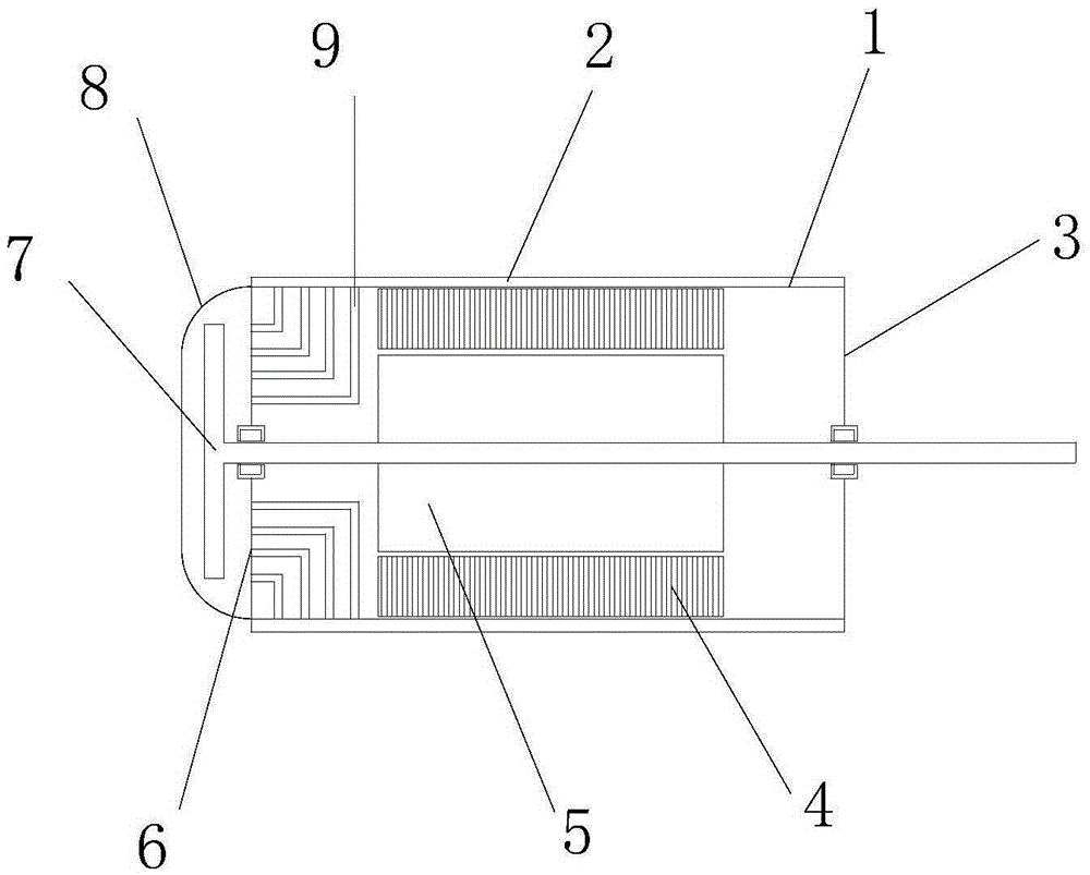 Motor capable of high-efficiency heat dissipation