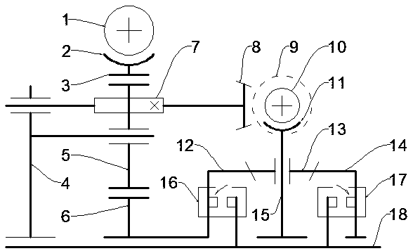 Heavy-load continuously variable transmission and implementation method