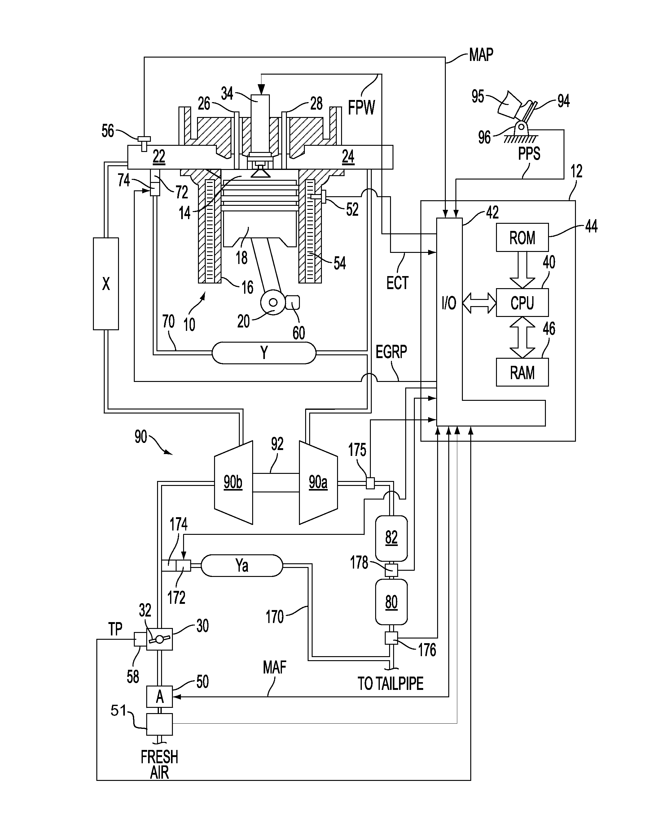 System for an engine having a particulate matter sensor