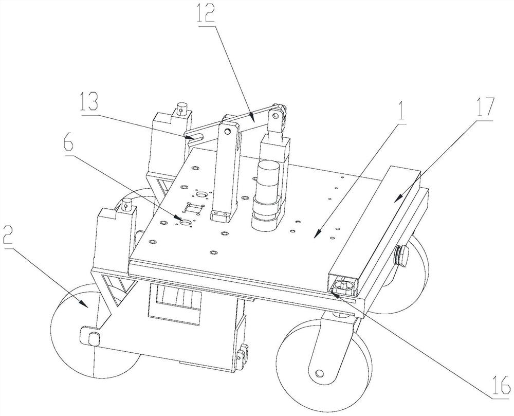 Walking balance base of wall plastering device