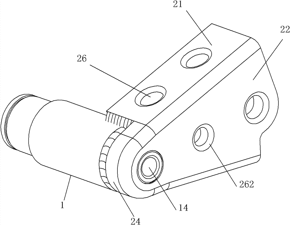 Welding-type jockey pulley base of stainless steel escalator step