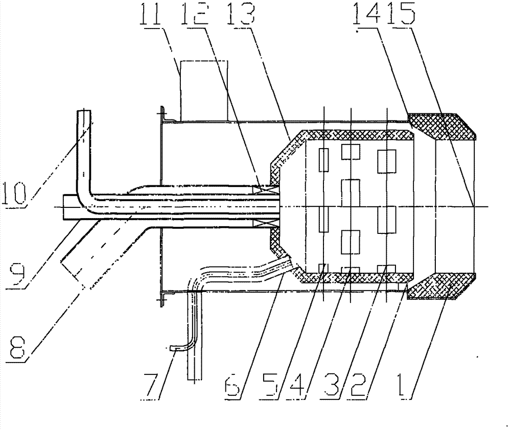 Multi-burner pulverized coal combustion device