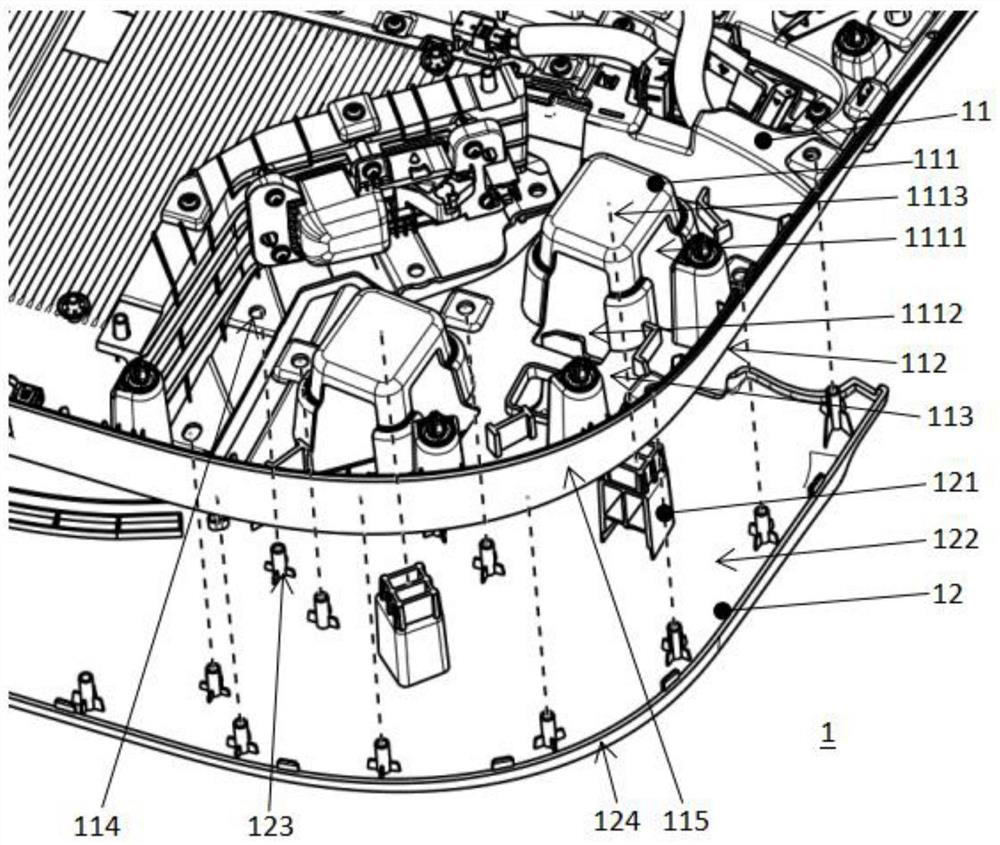 Collision protection structure integrated on vehicle door, vehicle door and vehicle