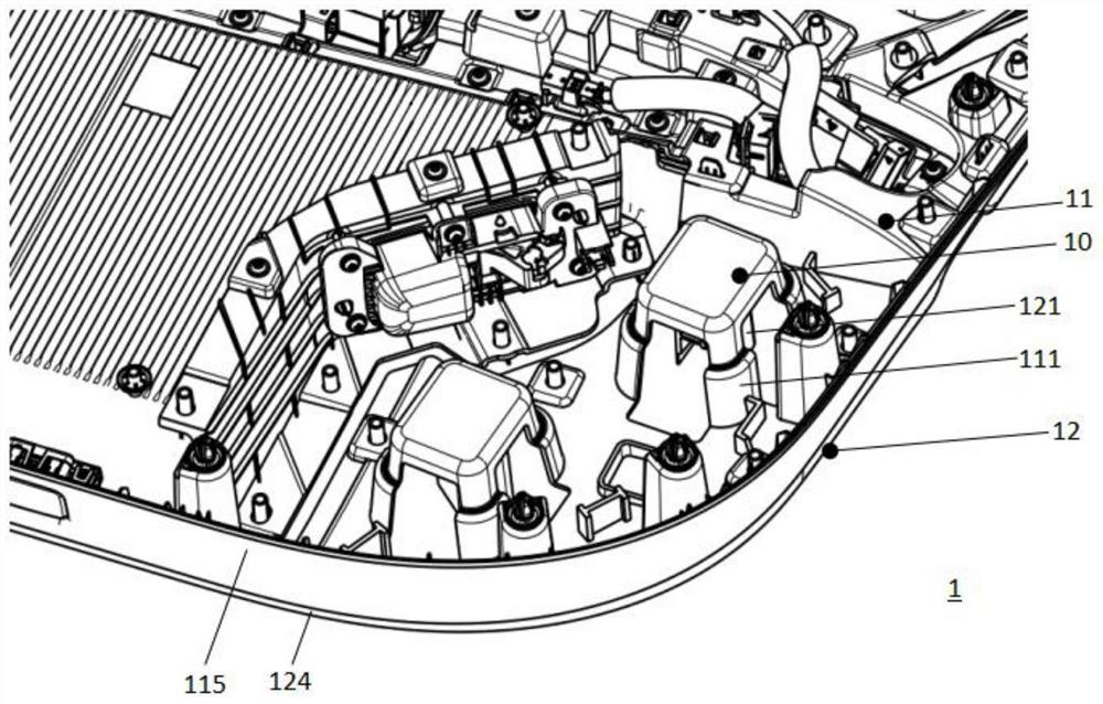 Collision protection structure integrated on vehicle door, vehicle door and vehicle