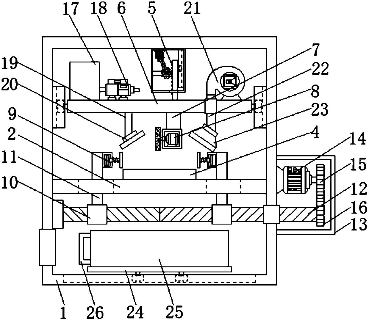 Polishing device for hardware precision machining