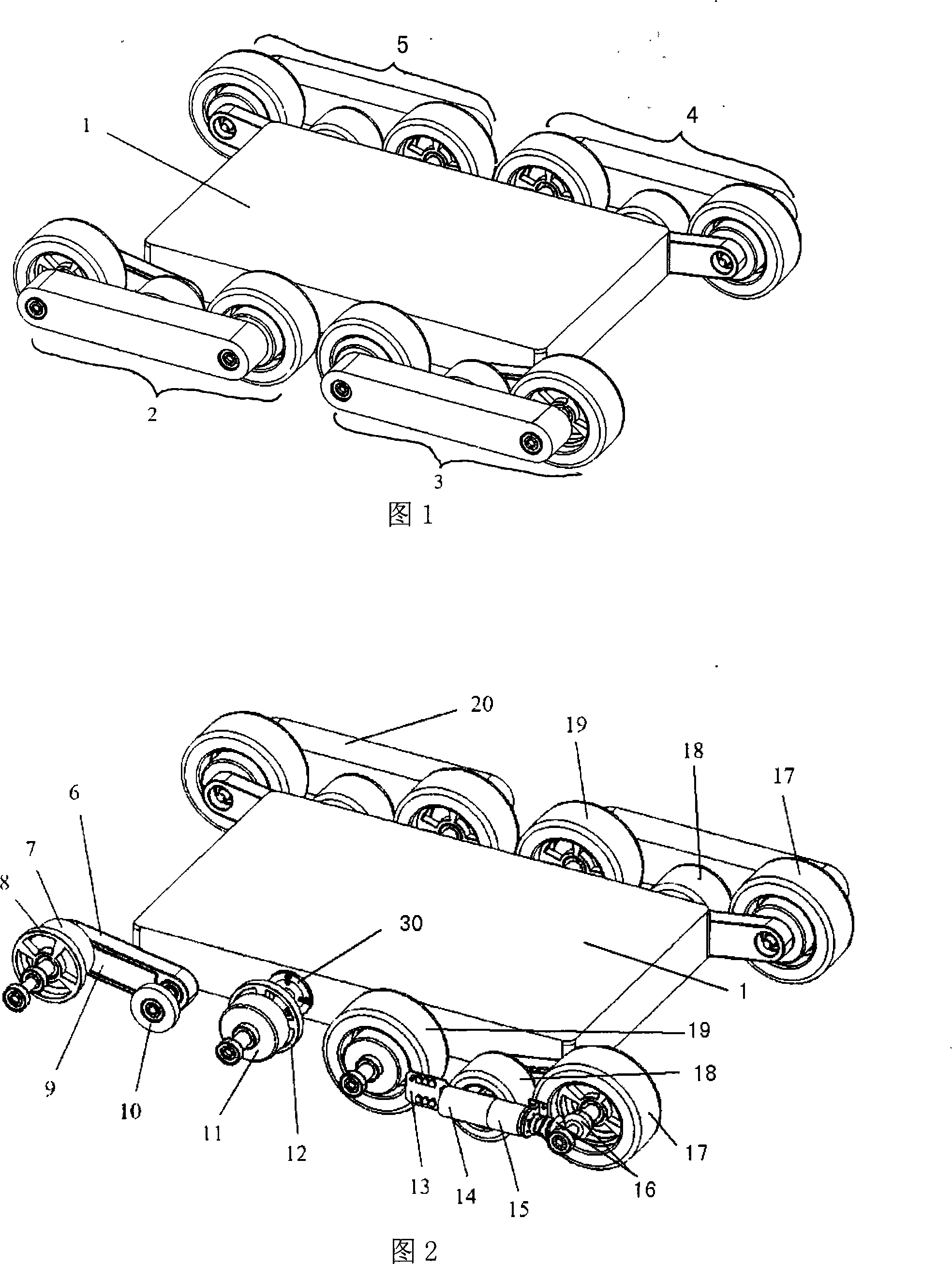 Dual-purpose mobile robot of wheel and foot