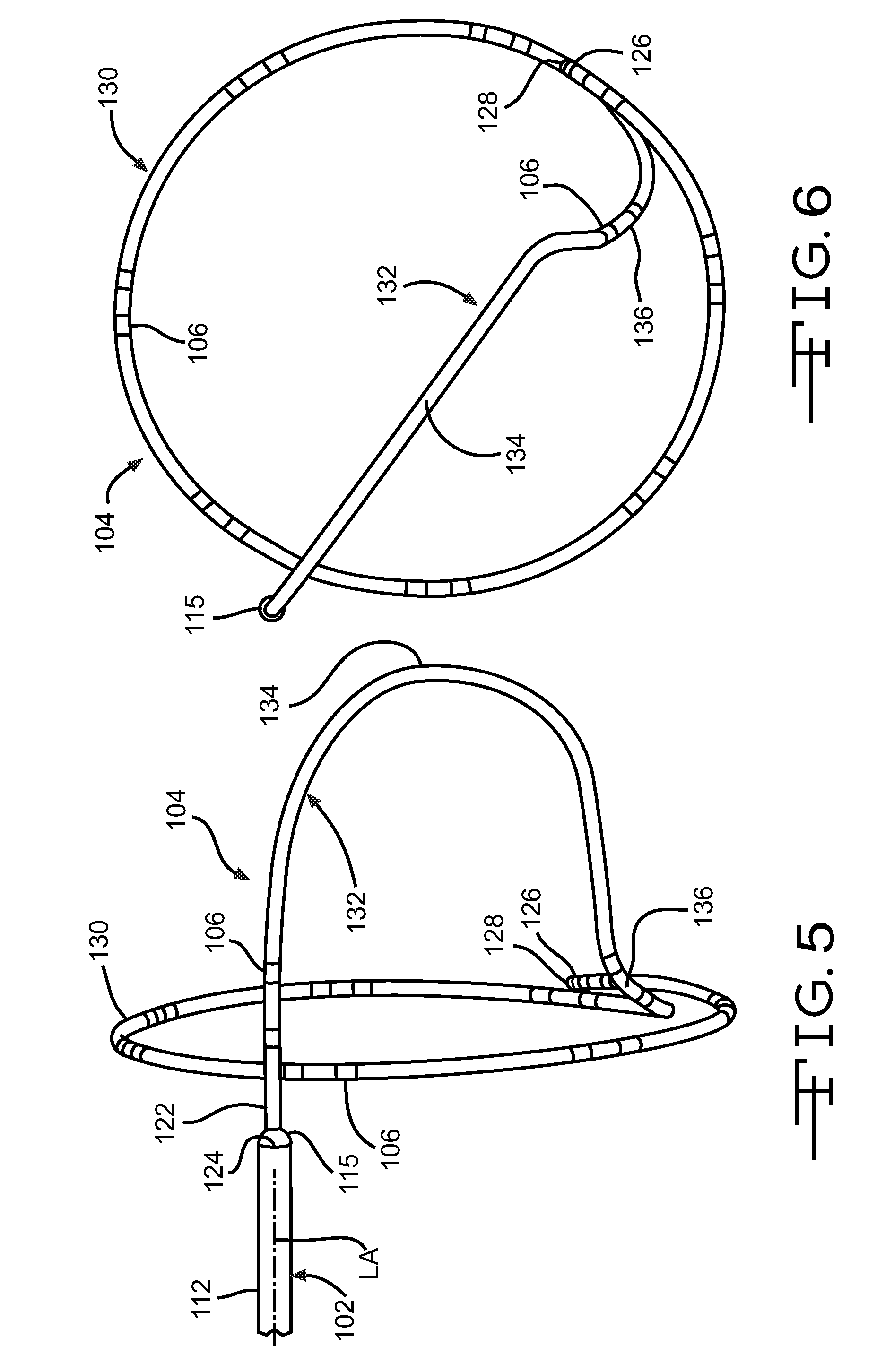 Loop Structures For Supporting Diagnostic and/or Therapeutic Elements in Contact With Tissue