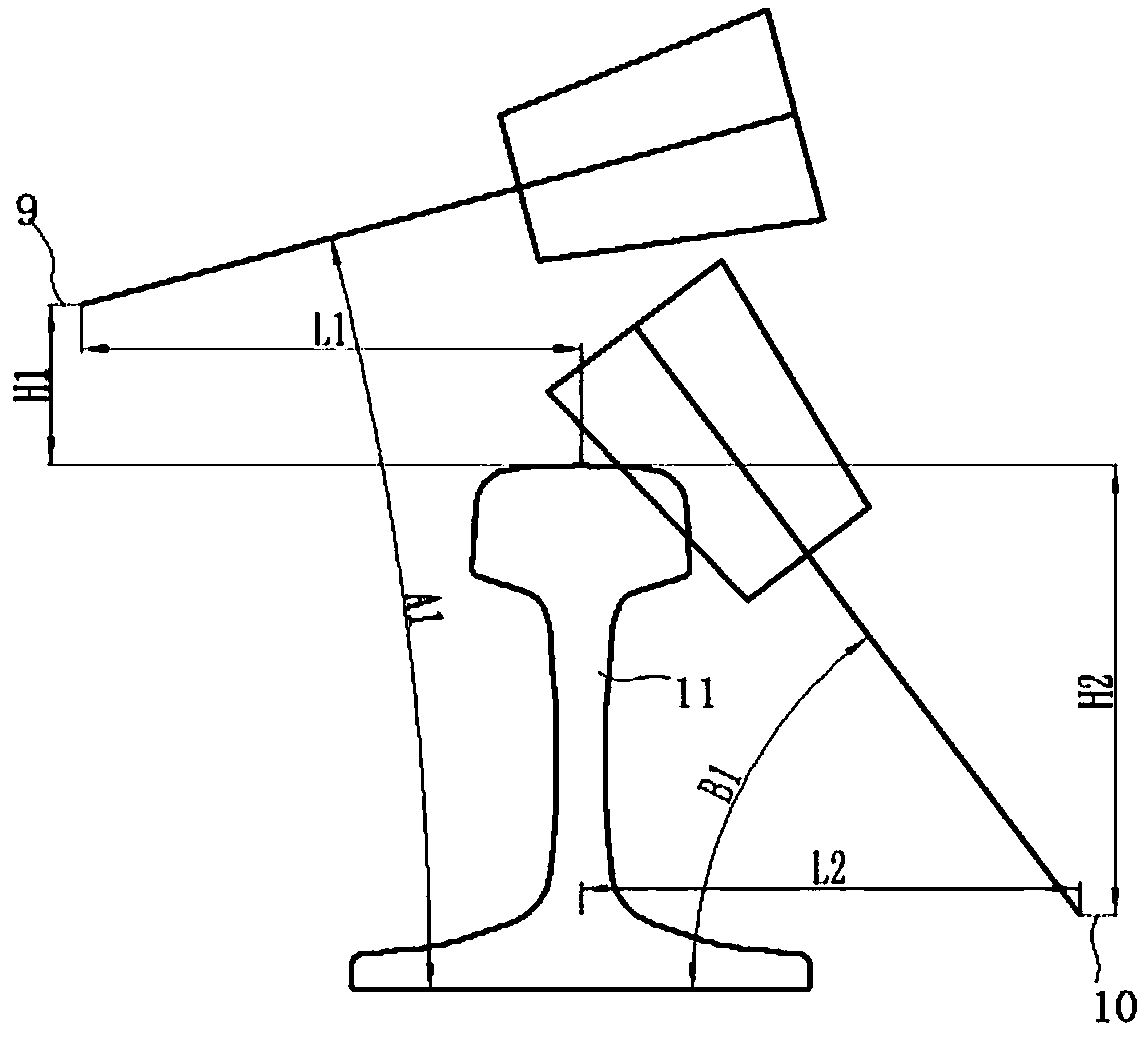 Rail transit vehicle wheel rim parameter online dynamic measuring device and method