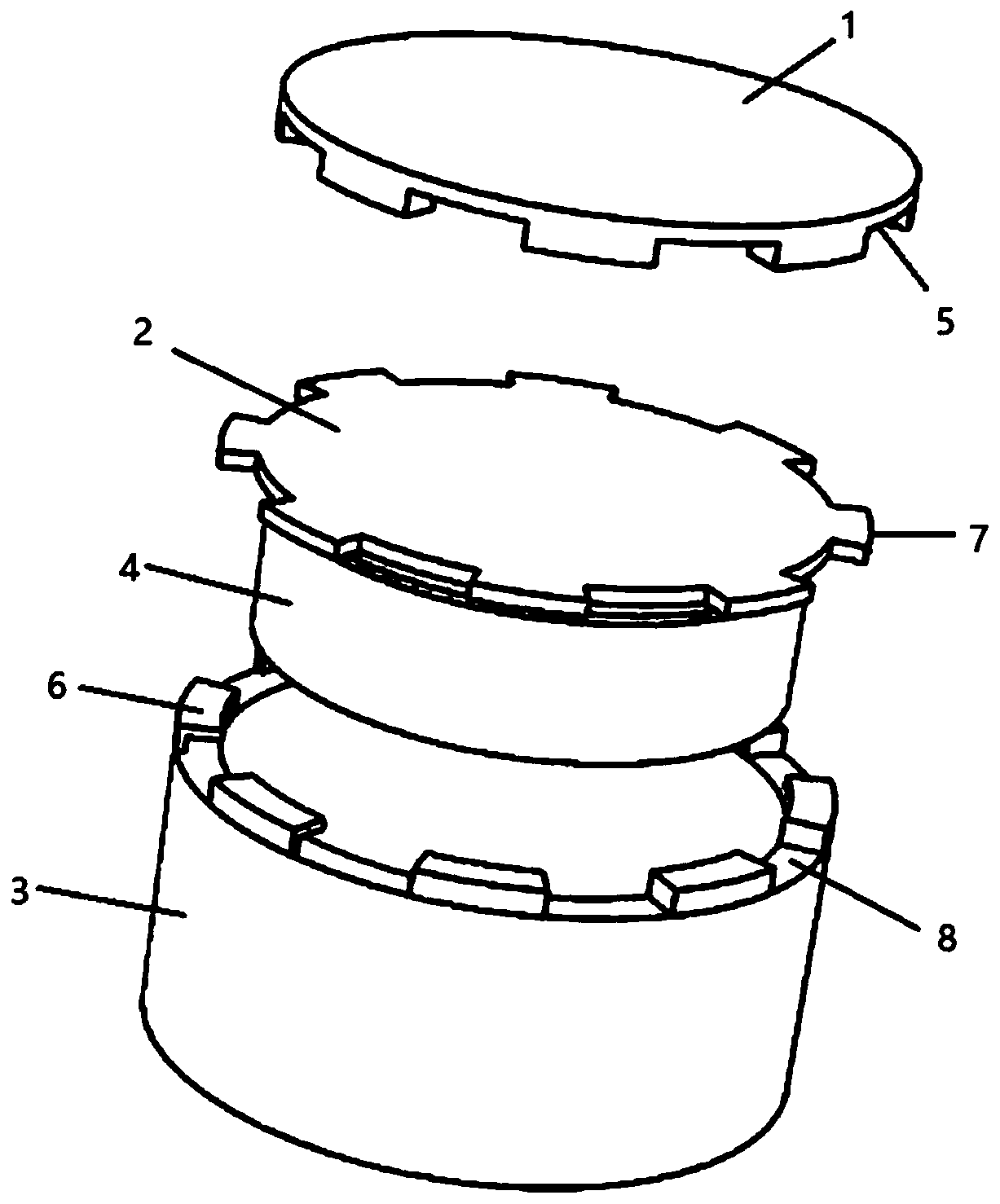 Fixing device of floating slab track supporting structure