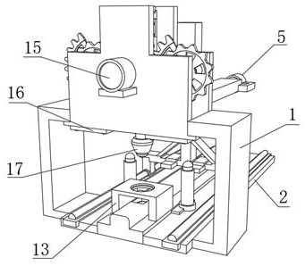 C-shaped steel punching device for steel structure production