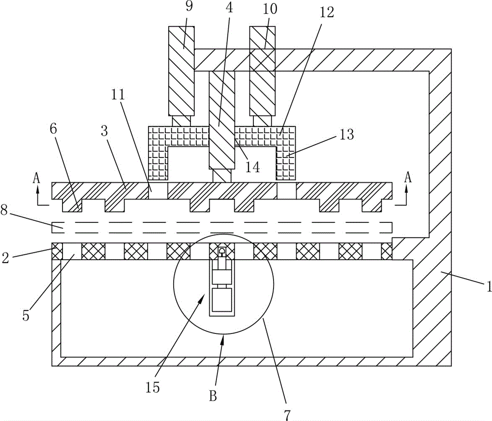 Cake tearing machine under column pressure