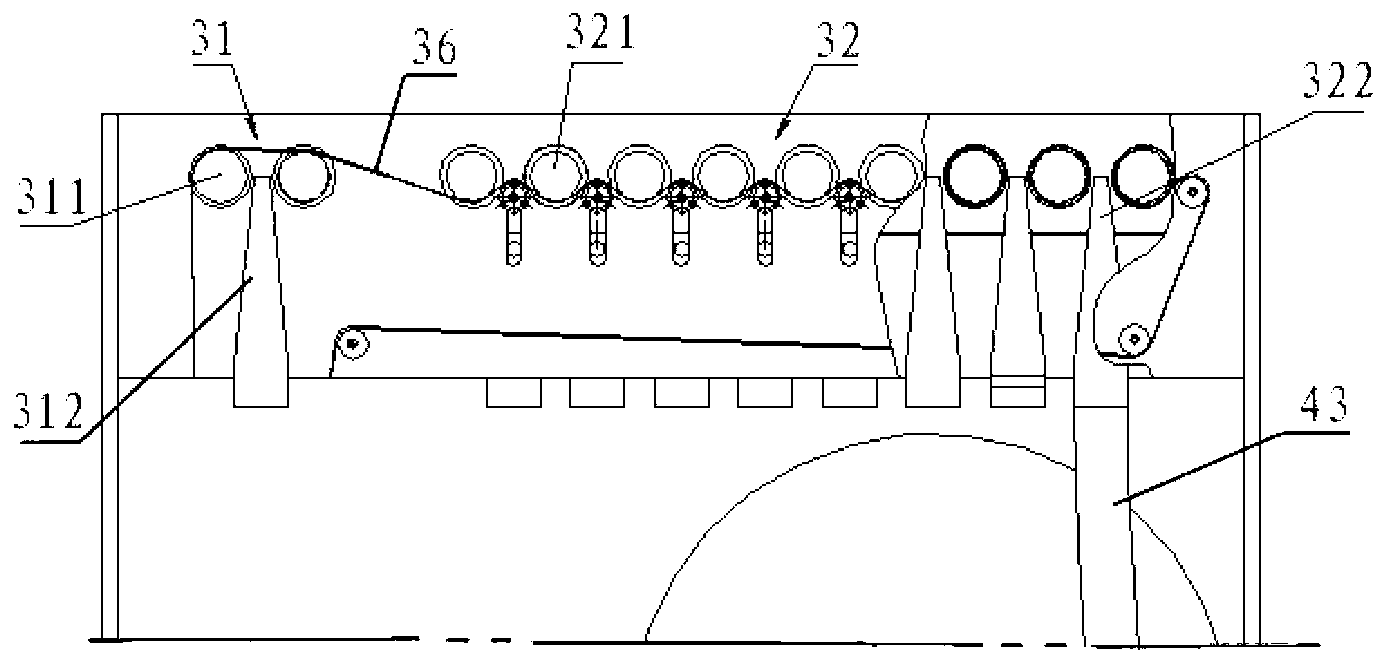 System for automatically cleaning tail yarns of roving bobbins