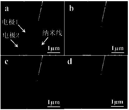 One-dimensional nanomaterial welding method based on electrically-induced heating effect