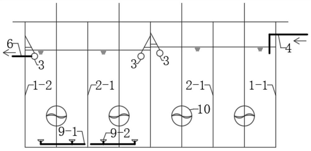 Multistage circulating flow moving bed bio-membrane reactor and application thereof