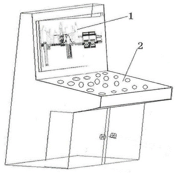 Flicker swinging and trimming line practical training operation system and implementation method thereof