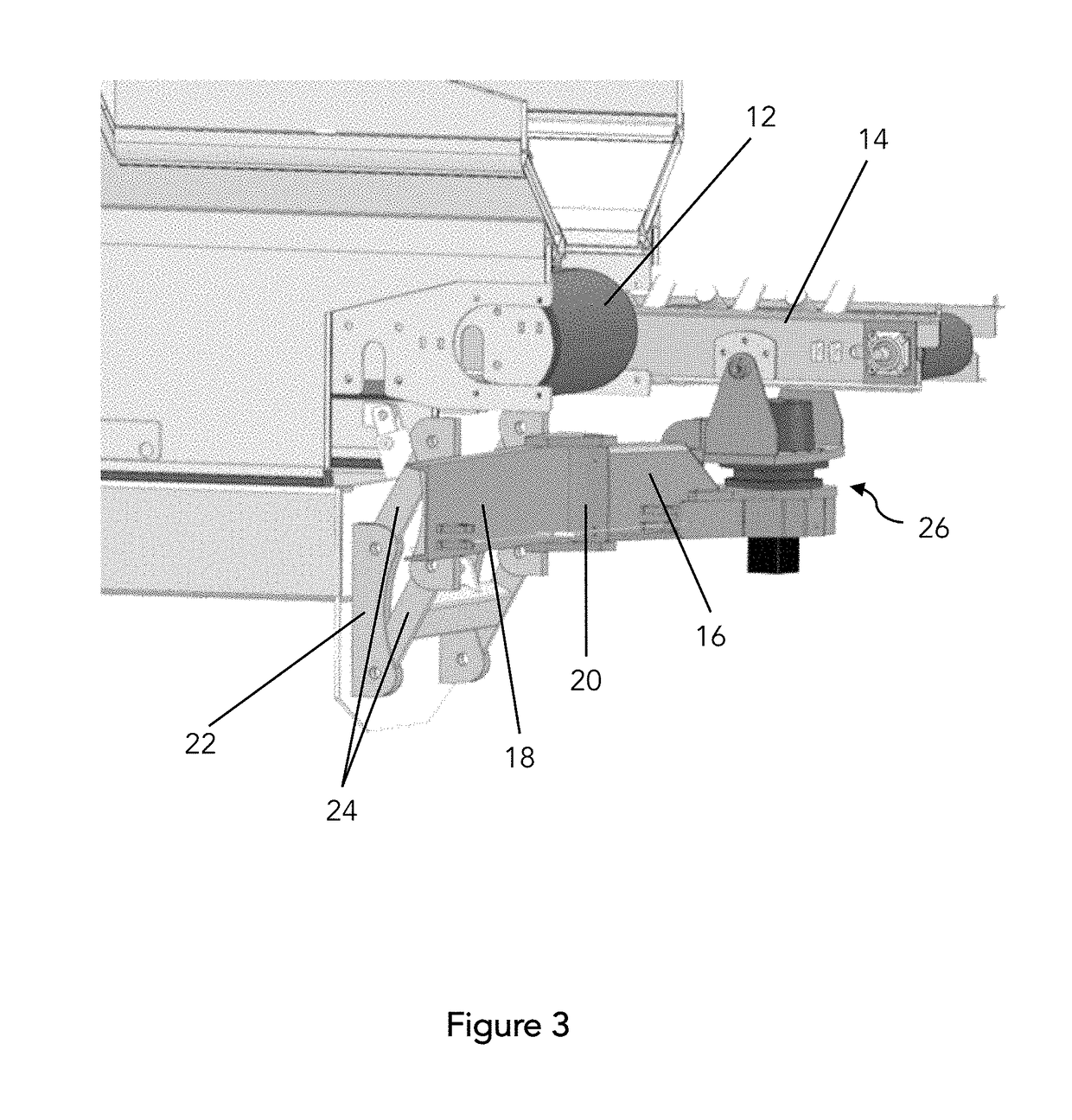 Parallel lift turret mount