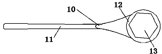 Tool for fastening flange bolts for steel utility poles